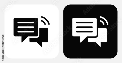 Chat Dual Monochrome Icon Set