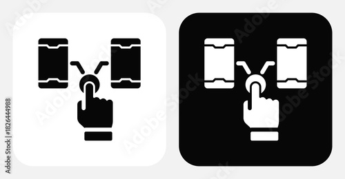 Interaction Dual Monochrome Icon Set