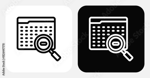 Code Dual Monochrome Icon Set