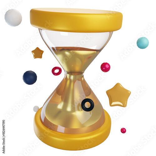 3d-hourglass-new-year-icon