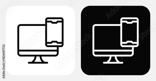 Responsive Design Dual Monochrome Icon Set
