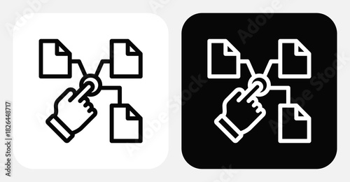 File Dual Monochrome Icon Set