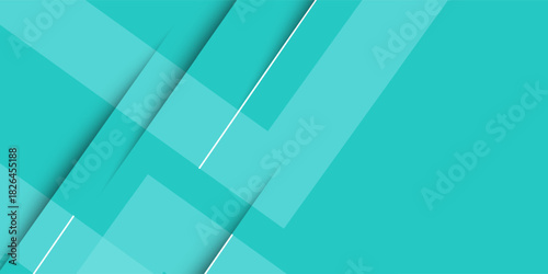Bright colorful abstract geometric background with green turquoise gradient color combination. Simple arrow pattern color lines on background.