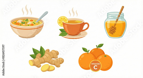 Wellness Boost Remedies for a Speedy Recovery Illustration