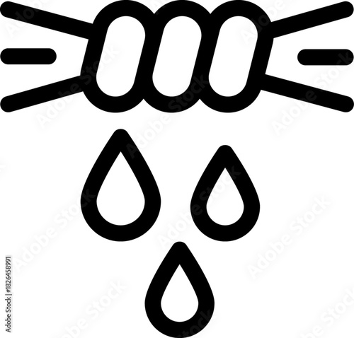 Hand Wringing Wet Clothes