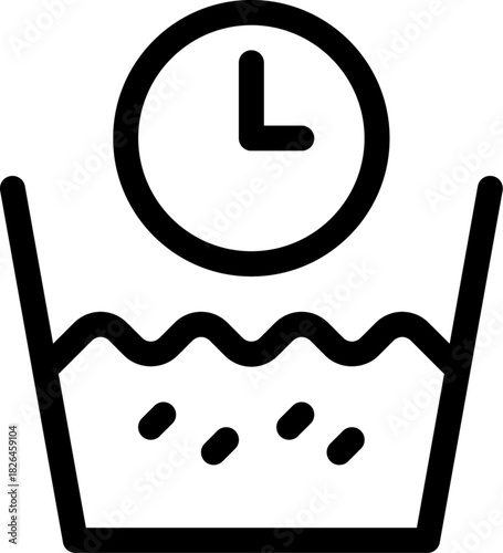 Laundry Washing Timer Symbol