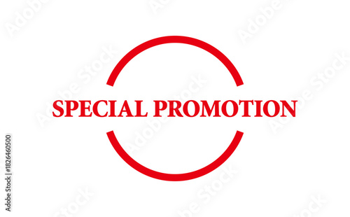 SPECIAL PROMOTION - Red Rubber Stamp With text SPECIAL PROMOTION
