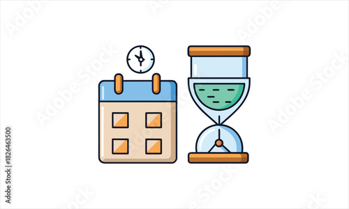 Time Management And Productivity Illustration