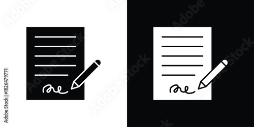 Agreement icon, logo, app, template. EPS10