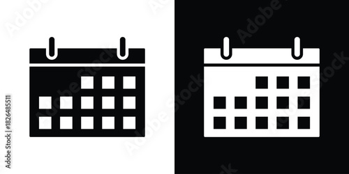 Calendar icon, logo, app, template. EPS10
