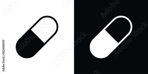 Capsule icon, logo, app, template. EPS10