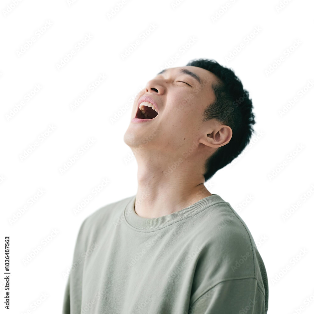 Obraz premium Tired, bored, tired, sleepy, yawning, tired people