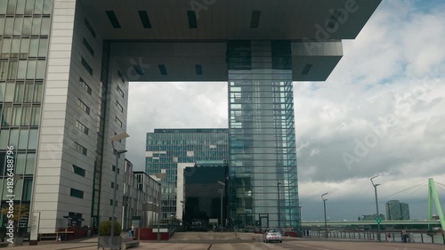 Wallpaper Mural The Rheinauhafen district with modern architecture Crane Houses in Cologne, Germany. Torontodigital.ca