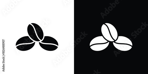 Coffee Bean icon, logo, app, template. EPS10
