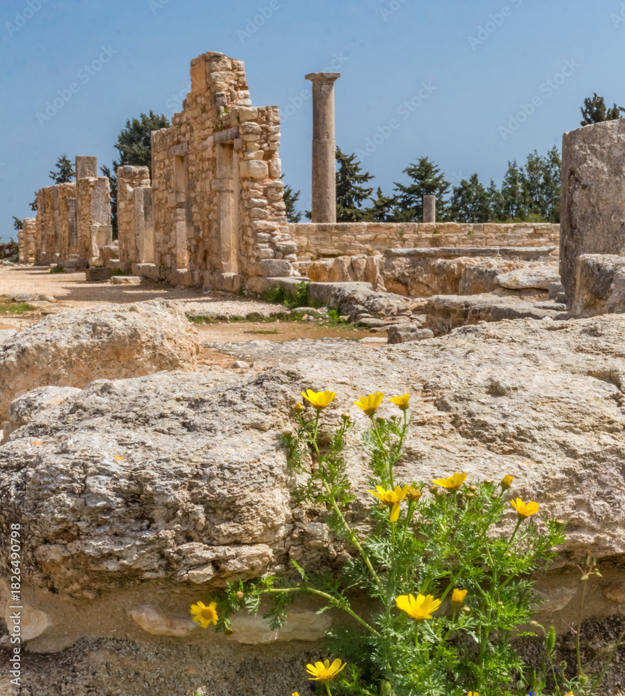 Fototapeta premium Apollo Hylates Sanctuary Monument in Summer