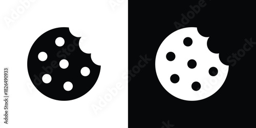 Cookie icon, logo, app, template. EPS10