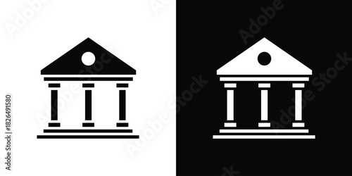 Court icon, logo, app, template. EPS10