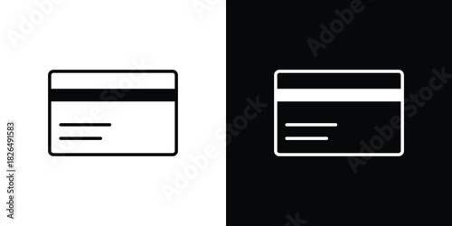 Credit card icon, logo, app, template. EPS10