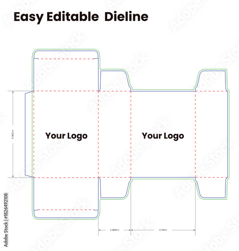tuck end box variations handles box dieline template, die cut template, box design printable product packaging layout,
