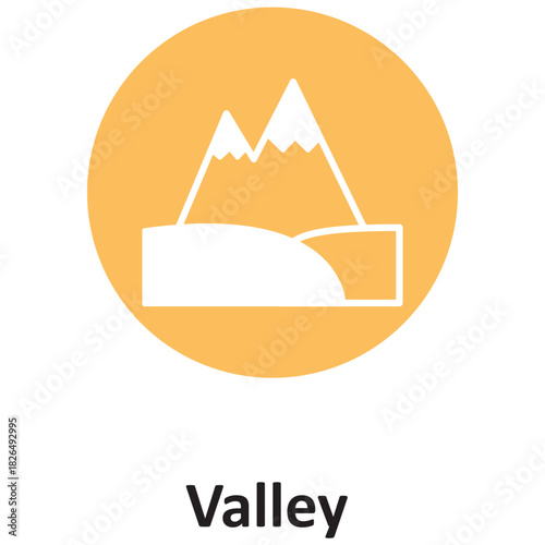 Valley Vector icon which can easily modify or edit