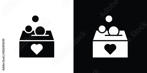 Donations icon, logo, app, template. EPS10