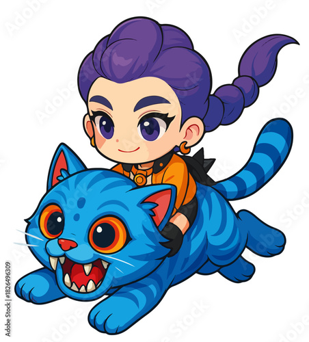 Tiger y rumi , correr ,Guerreros