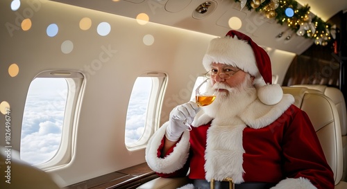 Santa Flying First Class – Luxury Christmas Travel