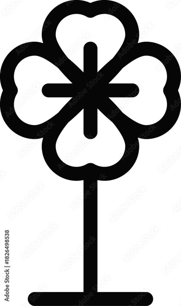 Obraz premium Four Leaf Spring Flower