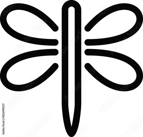 Dragonfly in Spring Garden