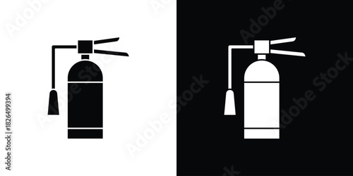 Fire extinguisher icon, logo, app, template. EPS10
