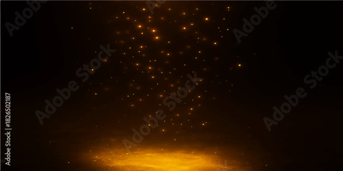 Abstract light background with blue particles illustrating a starry night sky and the dark cosmos