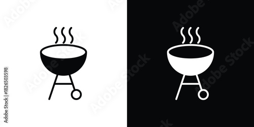 Grill icon, logo, app, template. EPS10