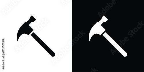 Hammer icon, logo, app, template. EPS10