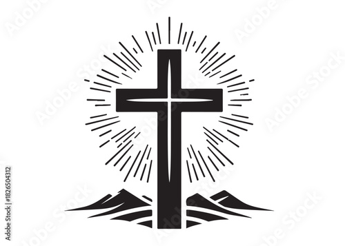jesus cross logo silhouette vector, crucified Jesus Christ silhouette vector illustration, Jesus on Cross logo silhouette, jesus christ crucifixion of Jesus christian religious god logo silhouettes 