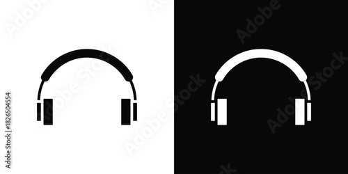 Headphone icon, logo, app, template. EPS10