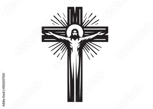 jesus cross logo silhouette vector, crucified Jesus Christ silhouette vector illustration, Jesus on Cross logo silhouette, jesus christ crucifixion of Jesus christian religious god logo silhouettes 