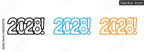 Celebrate the upcoming year with these 2028 graphics! Perfect for holiday promotions, social media posts, and festive designs that bring joy to your audience.