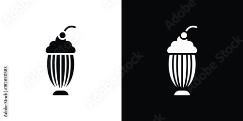 Milkshake icon, logo, app, template. EPS10