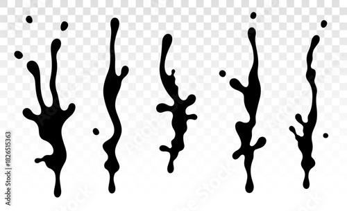 Paint dripping. Dripping liquid. Paint flows. Current paint, stains. Current drops. Current inks. Flowing liquid. Stencil drops. Paint splatter. Molten. Chocolate drops. Oil drop. Ink splashes. Spots