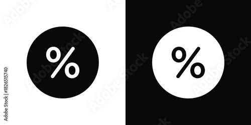 Percentage icon, logo, app, template. EPS10