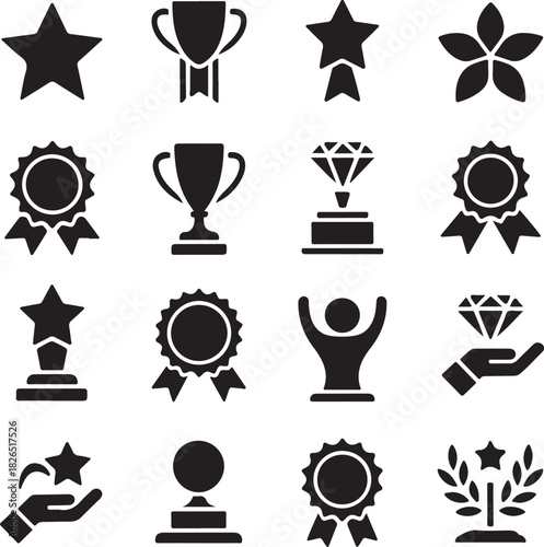 Abstract geometric composition with vibrant color splashes and a central silhouette against a clean background