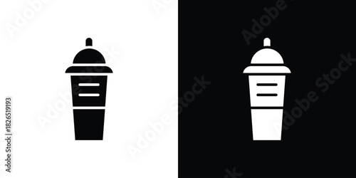 Protein shake icon, logo, app, template. EPS10