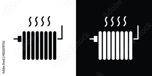 Radiator icon, logo, app, template. EPS10