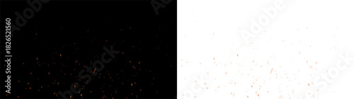 PNG Fire Spark Overlay on Transparent Background