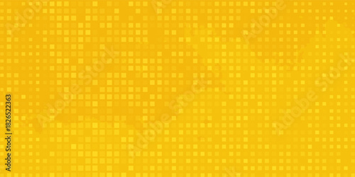 This image features a vibrant yellow abstract tech pattern background. The design consists of a network grid with varying shades of yellow and orange, creating a dynamic and energetic visual effect