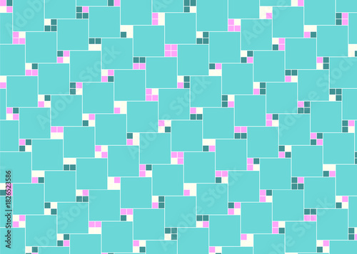 幾何学的なタイル模様 背景