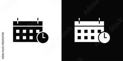 Schedule icon, logo, app, template. EPS10