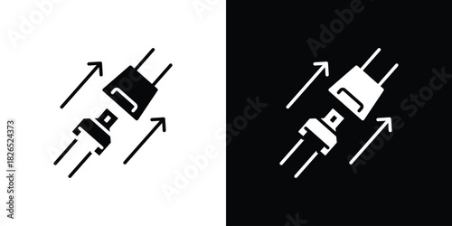 Seatbelt icon, logo, app, template. EPS10