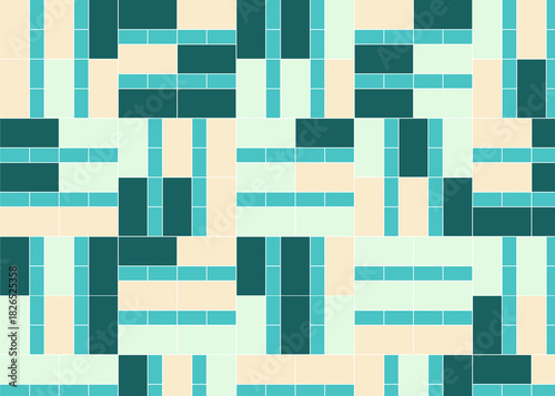 幾何学的なタイル模様 背景