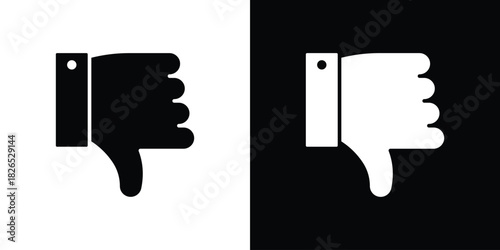 Thumbs down icon, logo, app, template. EPS10